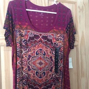 Women’s 1X Lucky Brand stylish t-shirt, NWT